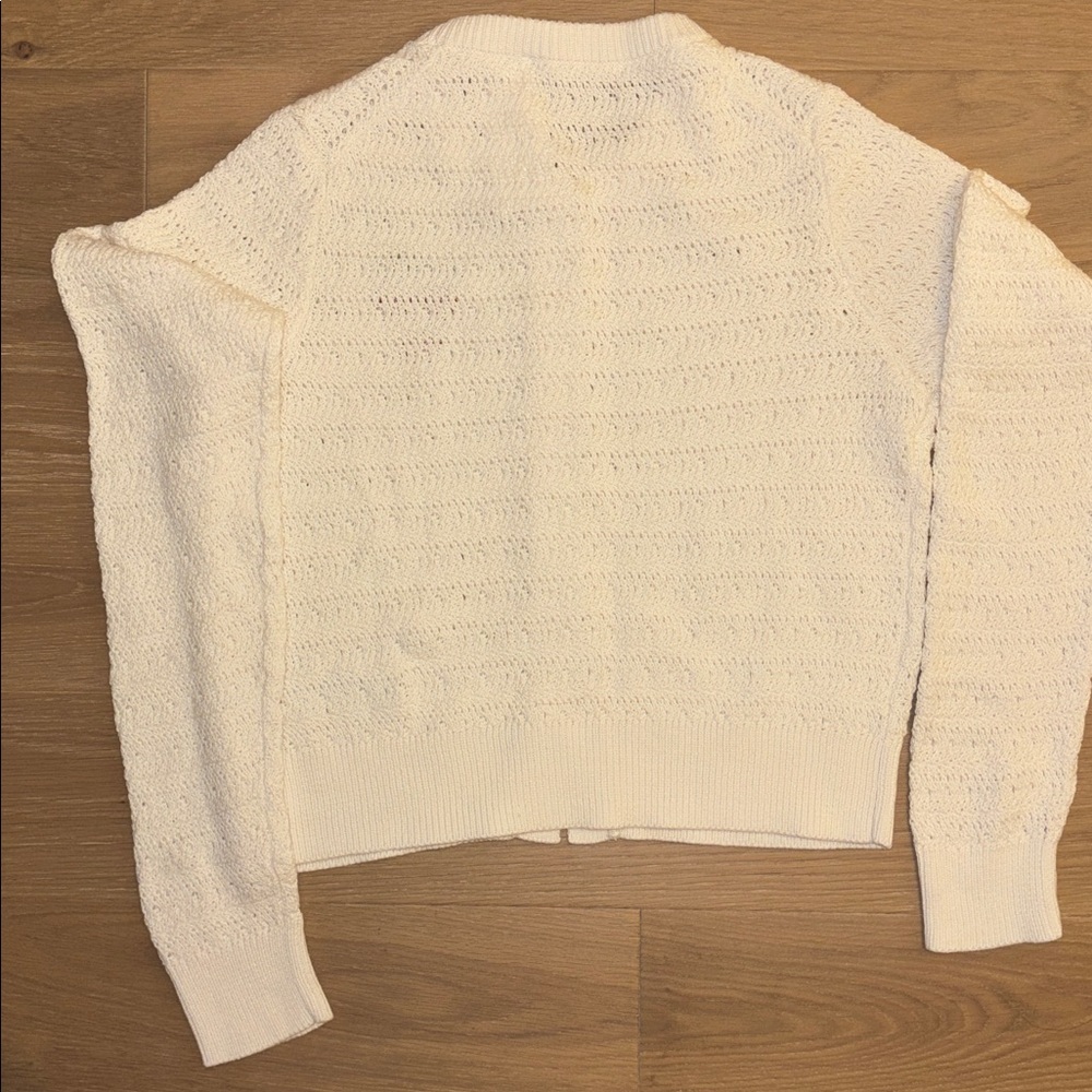 A&F Shrunken Crew Cardigan XS - Picture 4 of 4